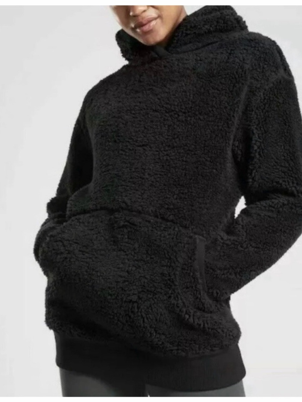Athleta The Reversible Sherpa Sweatshirt, Solstice Reversible Hooded Sweatshirt